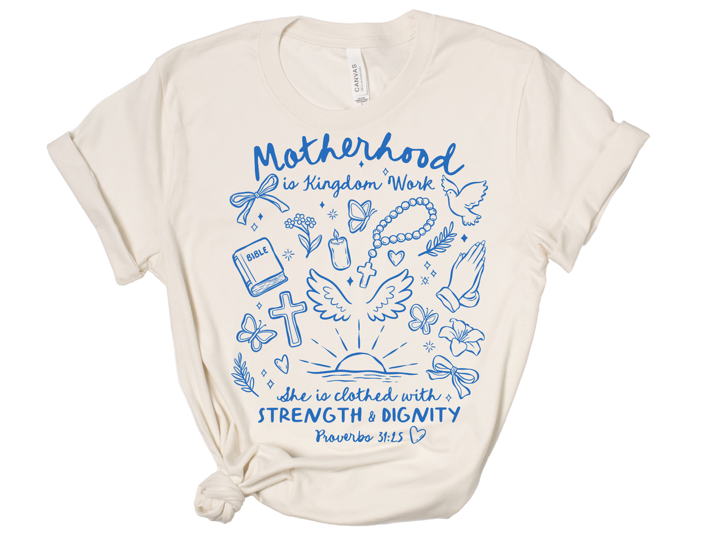 Motherhood is Kingdom Work Adult Tee