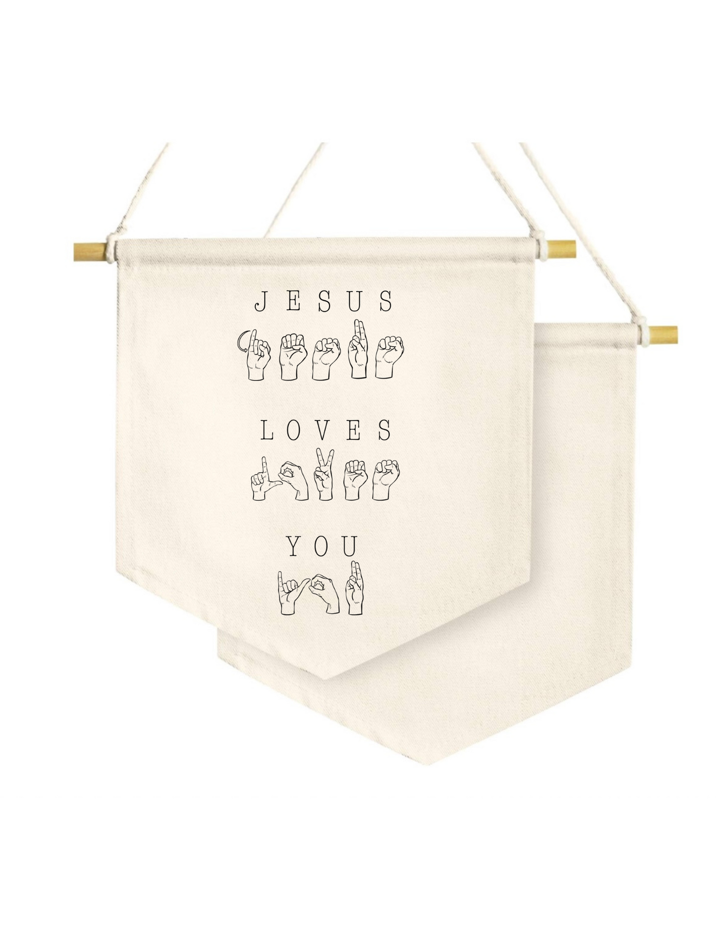 Jesus Loves You ASL Banner