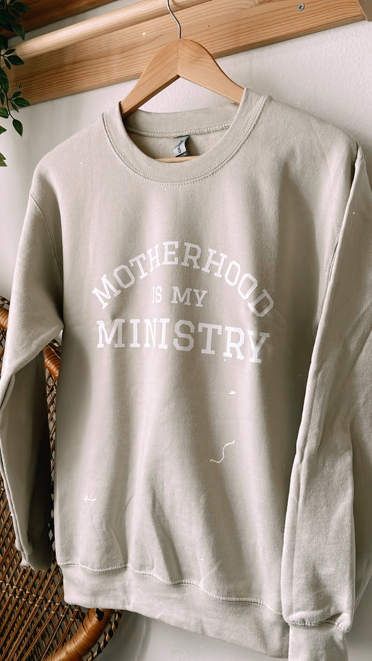 Motherhood is my Ministry Crewneck