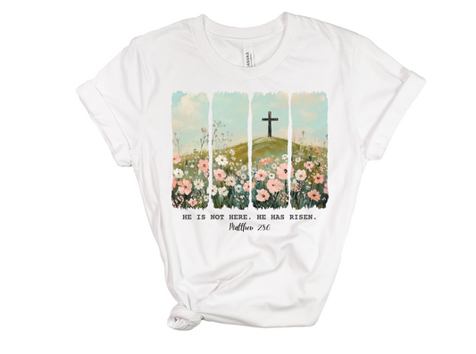 He Has Risen Adult Tee