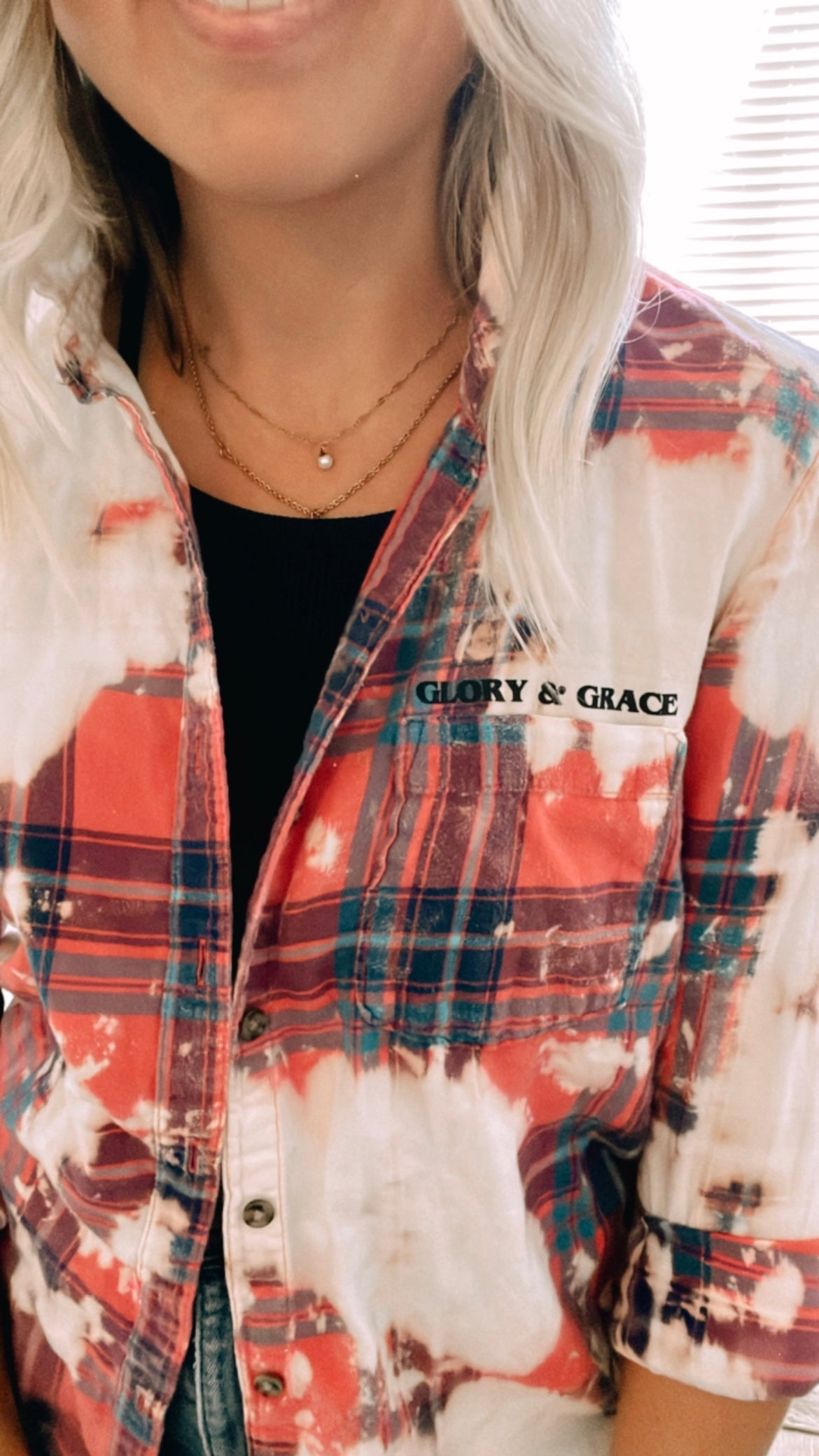 Glory & Grace Bleached Flannel Women’s Medium