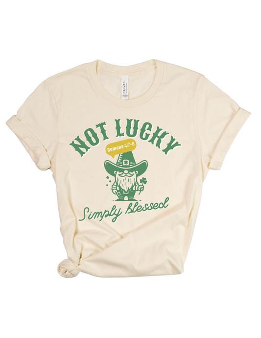 Not Lucky Simply Blessed Tee