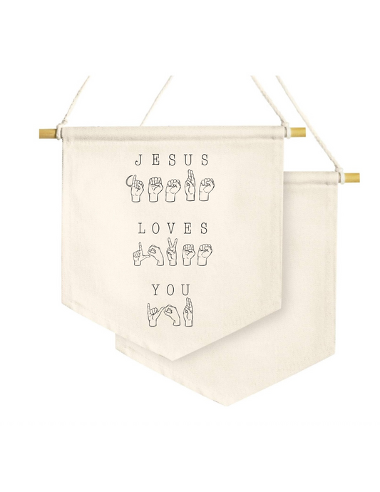 Jesus Loves You ASL Banner