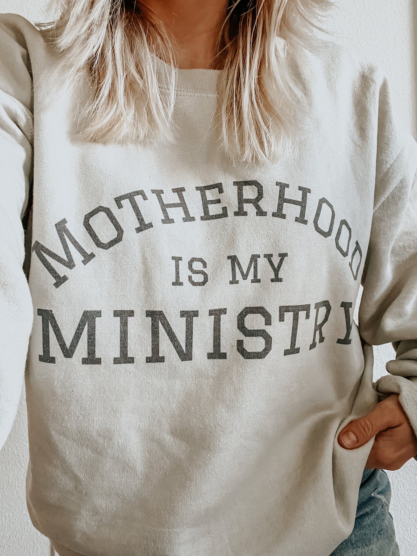 Motherhood is my Ministry Crewneck