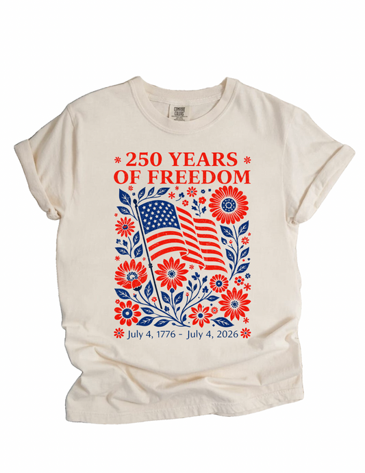 250 Years of Freedom Adult Tee