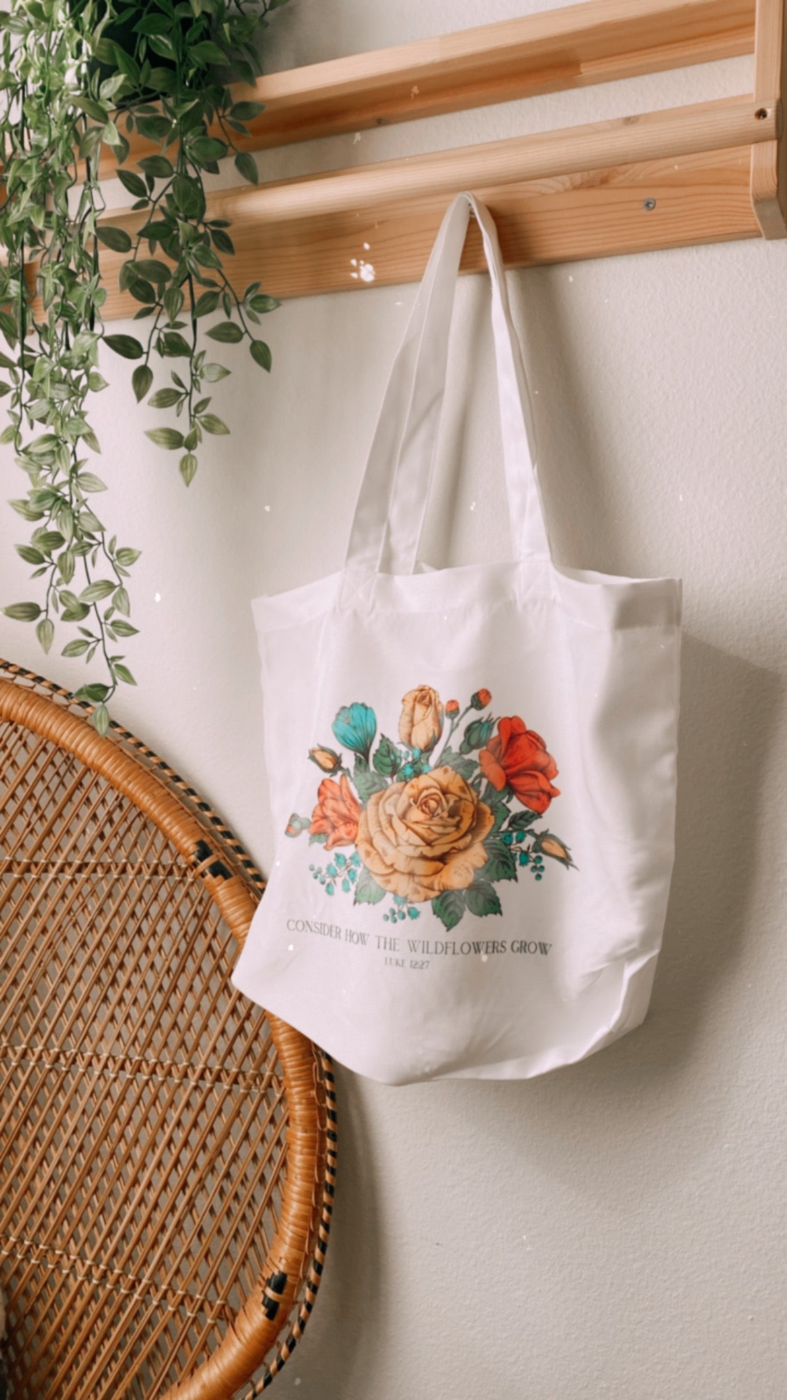 Consider How The Wildflowers Grow Tote